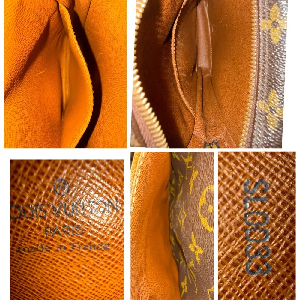 Louis Vuitton Monogram Danube Vintage Crossbody Bag Brown Canvas